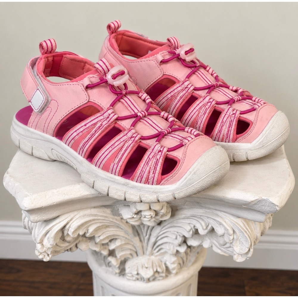 DBX Caged Sandals Pink Bungee Strap Water Shoes DBX24YCS1 Size 6